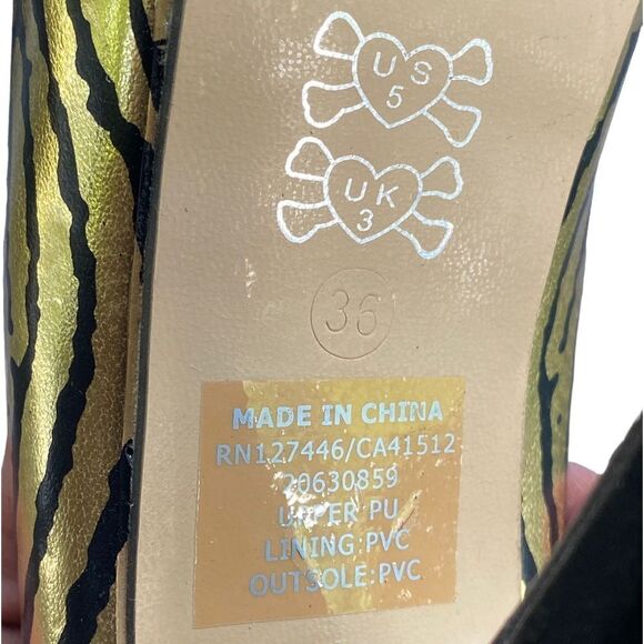 Iron Fist Hands Off Thumbprint Peep Toe Platform Stiletto Hees - Picture 7 of 15